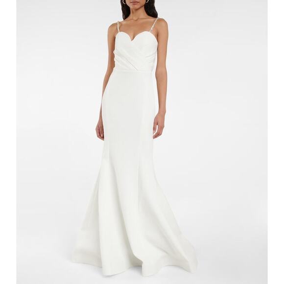 Rebecca Vallance Phoebe Bridal Mermaid Gown Ivory Size 10 NWT - Picture 1 of 10